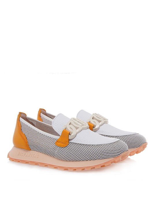 Hispanitas Loafers S191y4612439 - White Orange Hv243461 Loira-v24-c003 Melbourne-v24 White Cervo-v24 Mandarin Cervo-