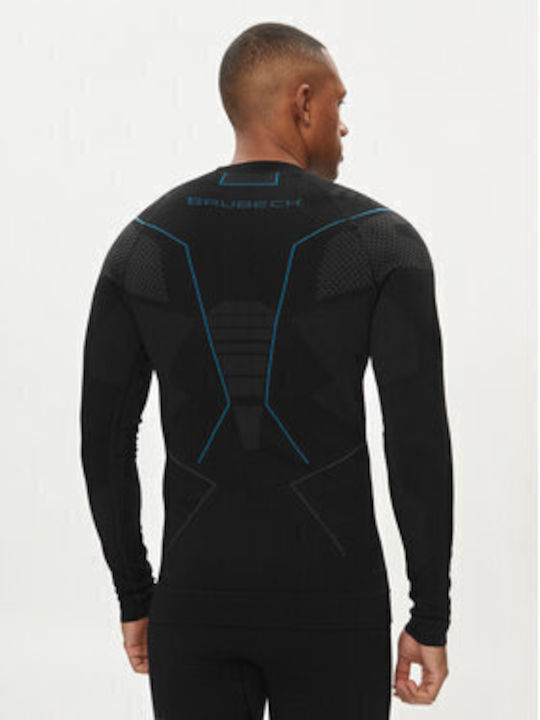 Brubeck Изолиран горен край на бельото Ls1304m Black Slim Fit Изолиран горен край на бельото Brubeck
