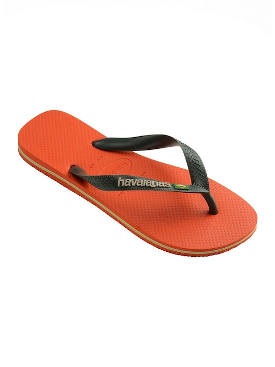 Slapi Bărbați Havaianas Brasil Logo Portocalii 4110850