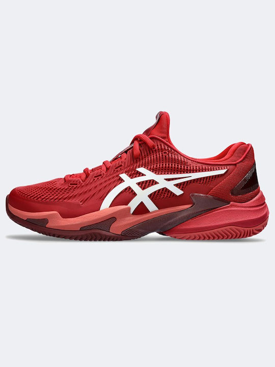 ASICS Court FF 3 Novak Tennisschuhe Tongelände Rot