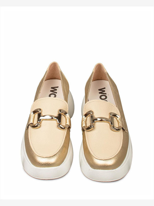 Leder Pumps Ecru