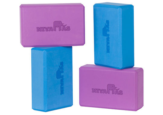 Niyamas Yoga Block in Blue Color