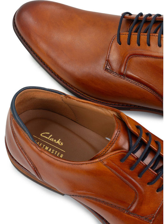CraftArlo Lace Handmade Men's Leather Dress Shoes Tabac Brown