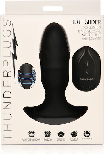 XR Butt Slider Πρωκτική Σφήνα Μαύρη