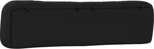 vidaXL Pernă pentru Tăblie de Pat cu LED din Piele Ecologică Neagră 210x48cm