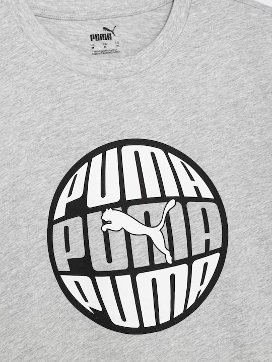 Puma Graphics Herren T-Shirt Kurzarm GRI
