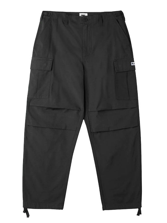 Obey Pant Hardwork Rip Stop Cargo - Schwarz