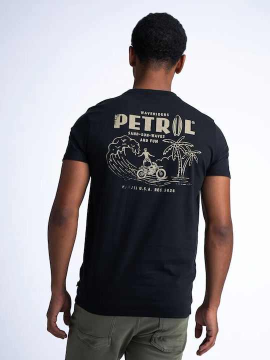 Petrol Industries Ανδρικό T-shirt Κοντομάνικο Γκρι