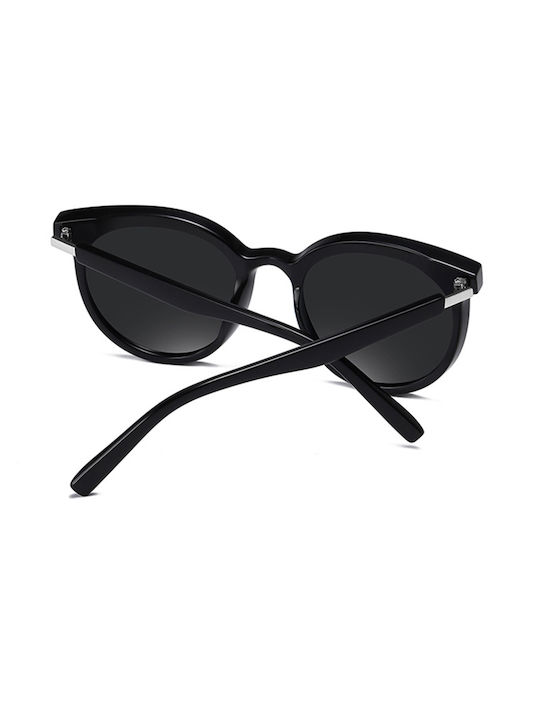 Techsuit Unisex Sunglasses with Black Plastic Frame and Yellow Polarized Lens