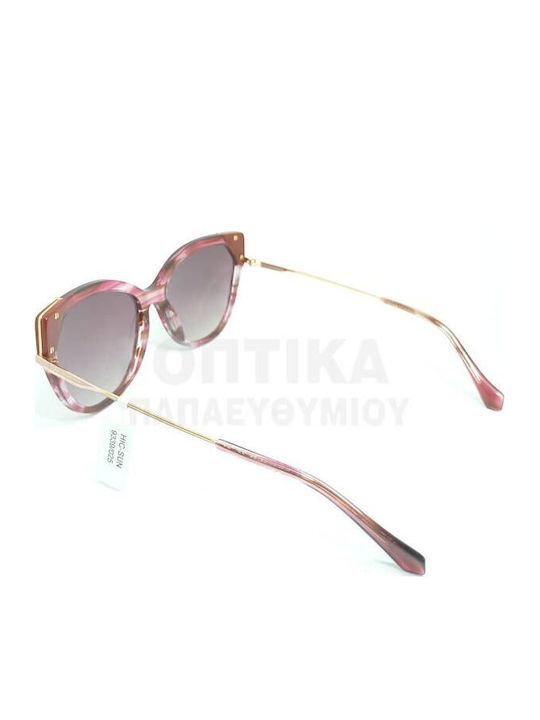 Ana Hickmann Women's Sunglasses with Multicolour Frame and Gray Gradient Lens AH9339 P03