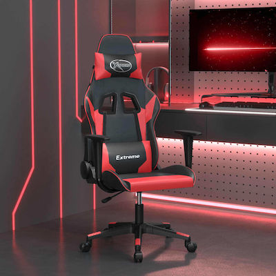 vidaXL 345446 Gaming Chair with Adjustable Arms Black / Red