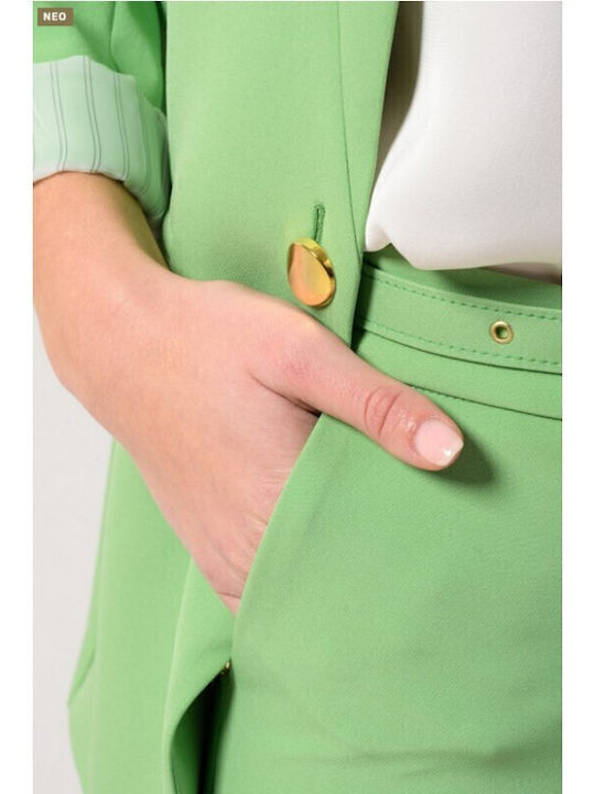 Women's Fabric Trousers Green