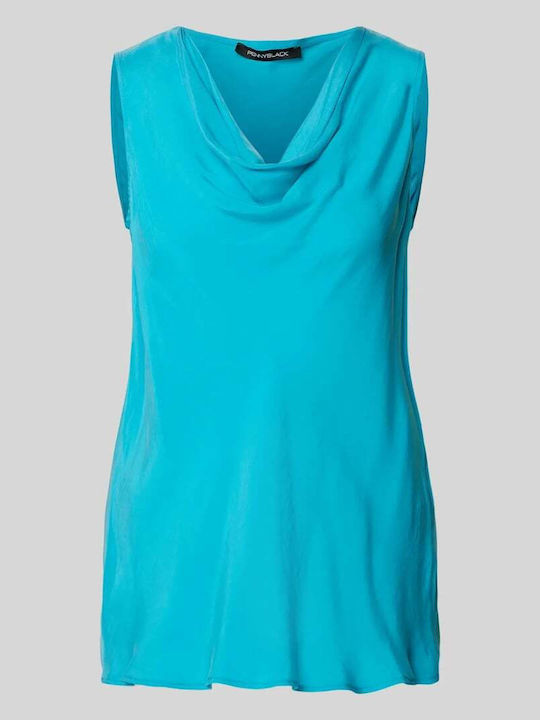 Women's Summer Blouse Sleeveless Turquoise