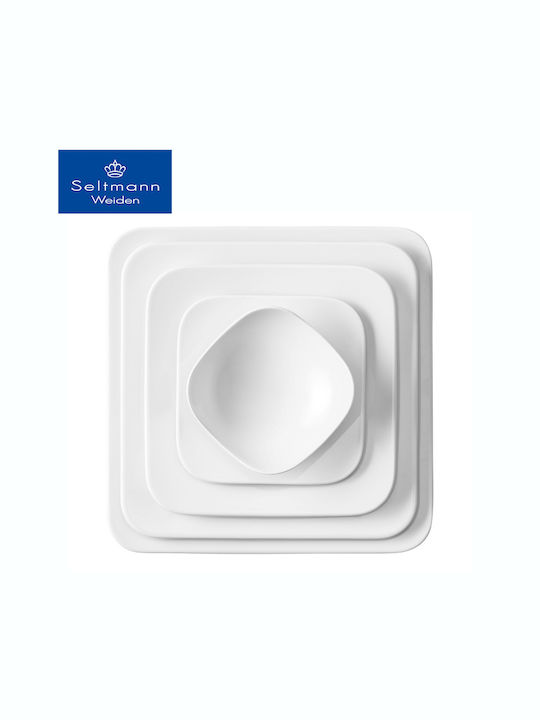 Fine Plate Shallow White with Diameter 22cm 6pcs