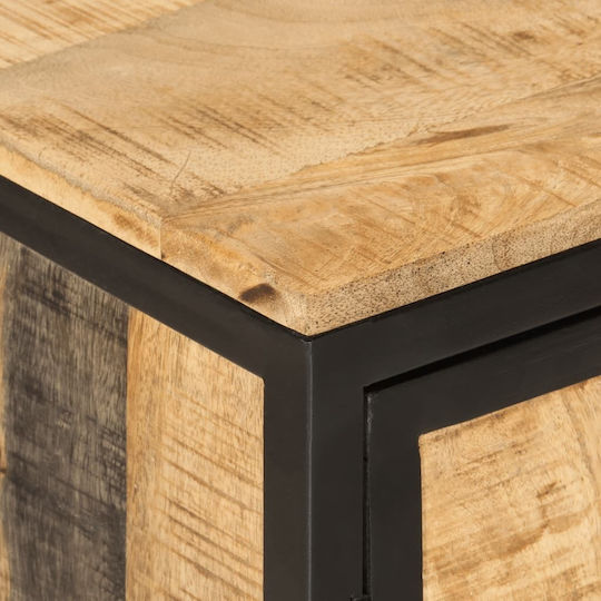 vidaXL Countertop with Sink L55xW35xH60cm Massif Wood