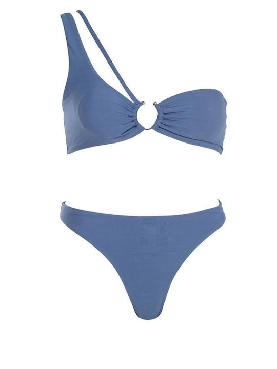 Comfort Set Bikini Triunghi & Brazilia Albastru