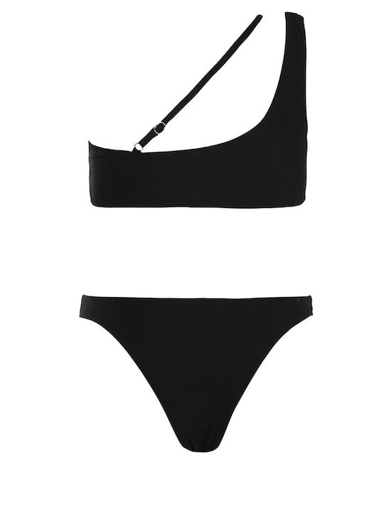 Comfort Bikini Set Triangle Top & Brazil Bottom Black