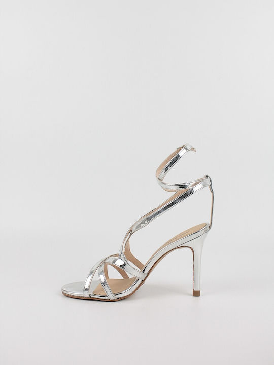 Wall Street Damen Sandalen in Silber Farbe