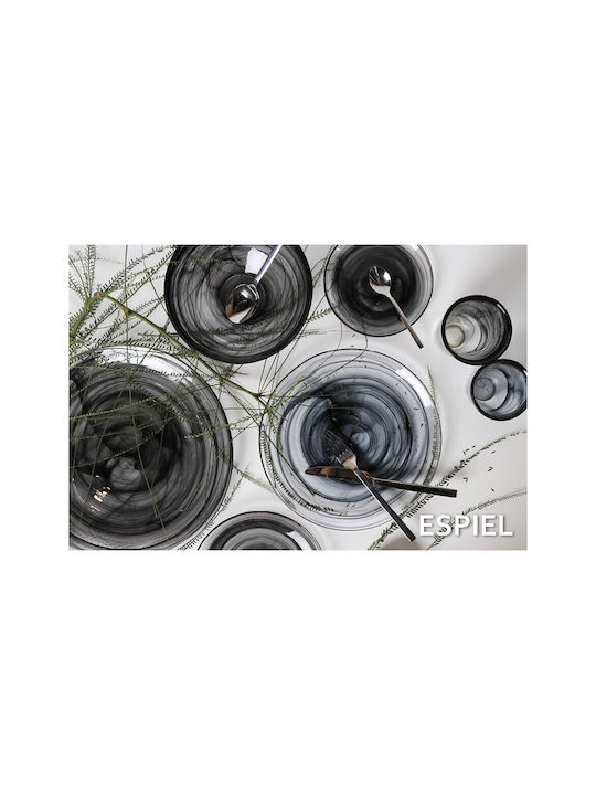 Atlas Filtri Set of Glasses Water made of Glass in Black Color 180ml 6pcs