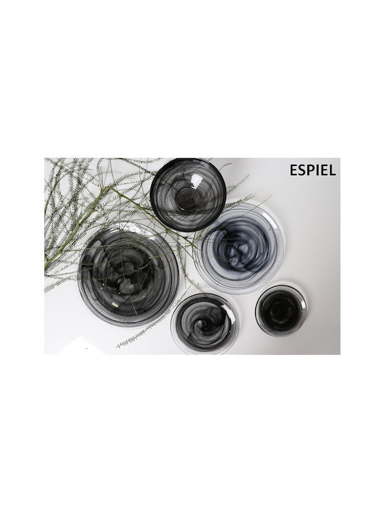 Atlas Filtri Set of Glasses Water made of Glass in Black Color 180ml 6pcs