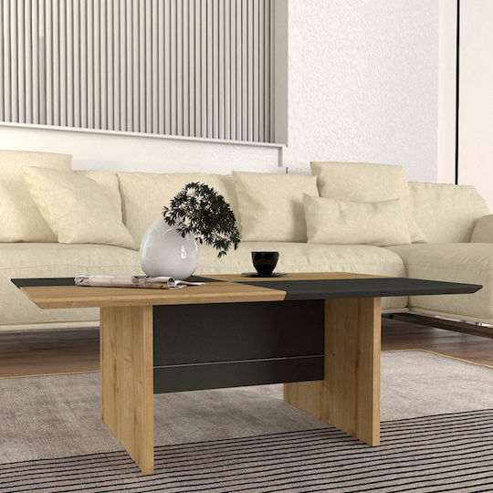 Κεντρικό Τραπεζάκι Venita Sapphire Oak - Ανθρακί
