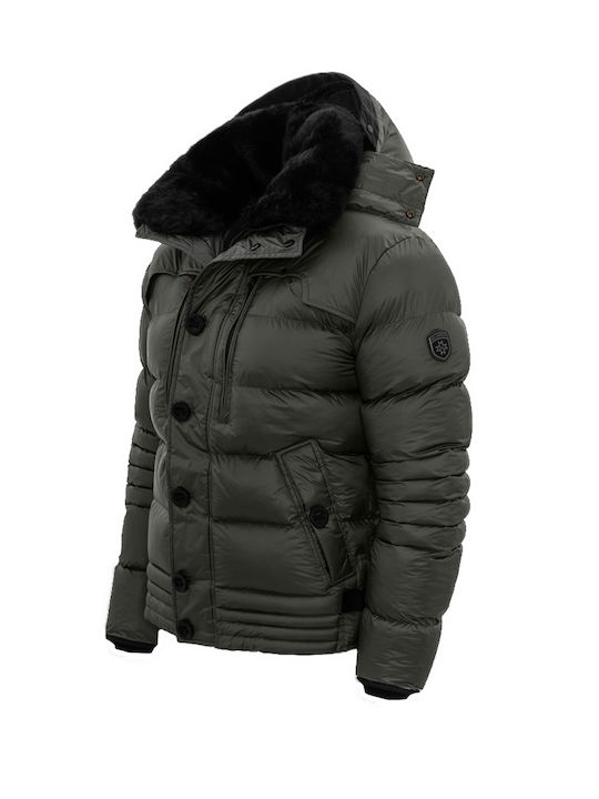 Wellensteyn Herren Winter Jacke Puffer Wasserdicht und winddicht Khaki