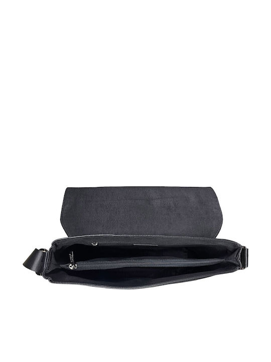 Piele Geantă pentru bărbați De umăr / tip crossbody Neagră