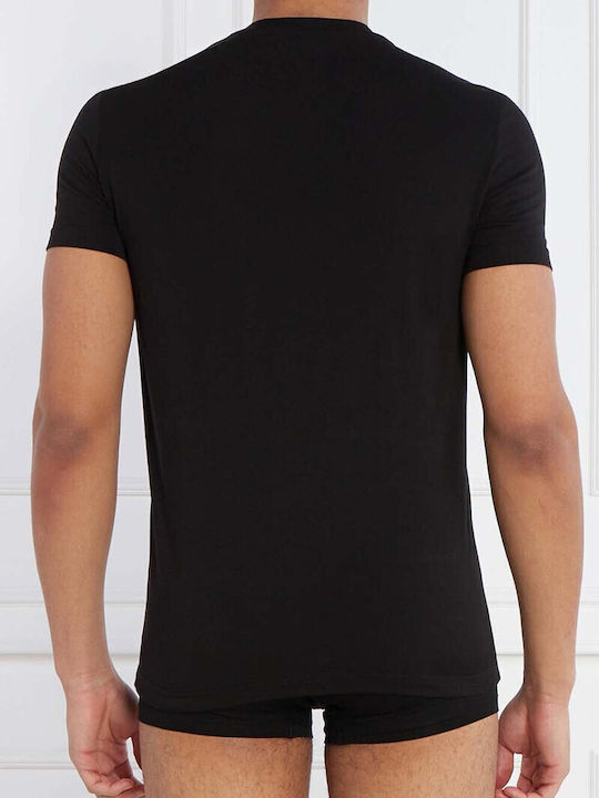 Dsquared2 Men's Undershirt Short-sleeved in Black Color
