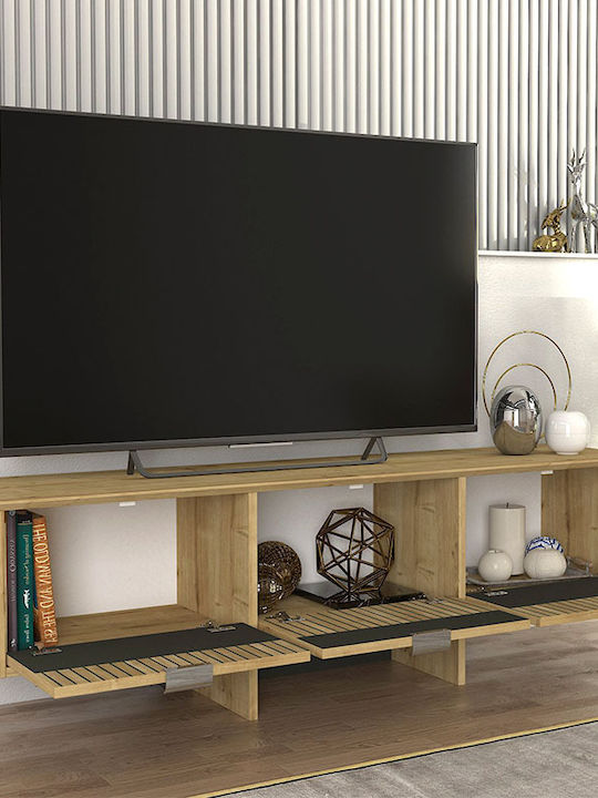 Stand TV Venita Sapphire Stejar Antracit L150xA35xÎ45.3cm