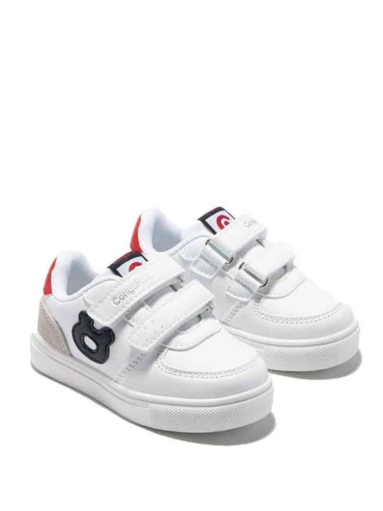 Conguitos Kids Sneakers with Scratch & Lights White