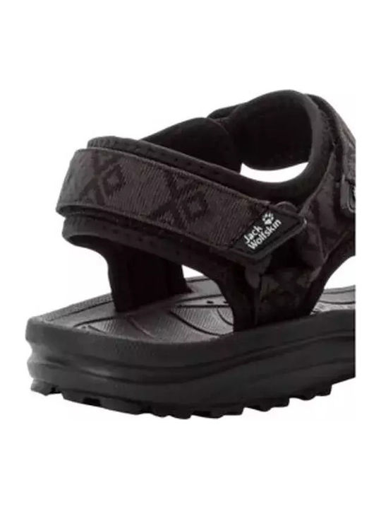 Breaker Women's Flat Sandals Sporty in Black Color