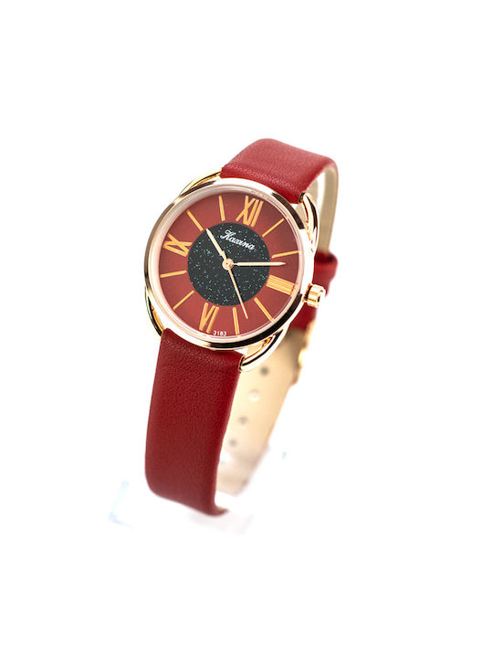 Nora's Accessories Uhr in Rot Farbe