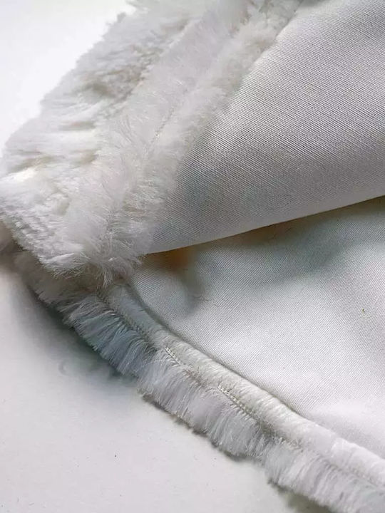 Kids' Fur Sleeveless White