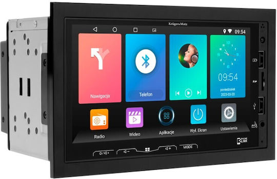 Kruger & Matz Автомобилна Аудио Система (Блутут/USB/WiFi/GPS/Apple-Carplay/Android-Auto) с Тъчскрийн 7"