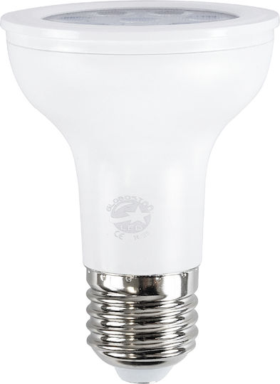 GloboStar LED крушка 8W 85mm за фасунга E27 и форма PAR20 Хладно бяло 800лм Димируем