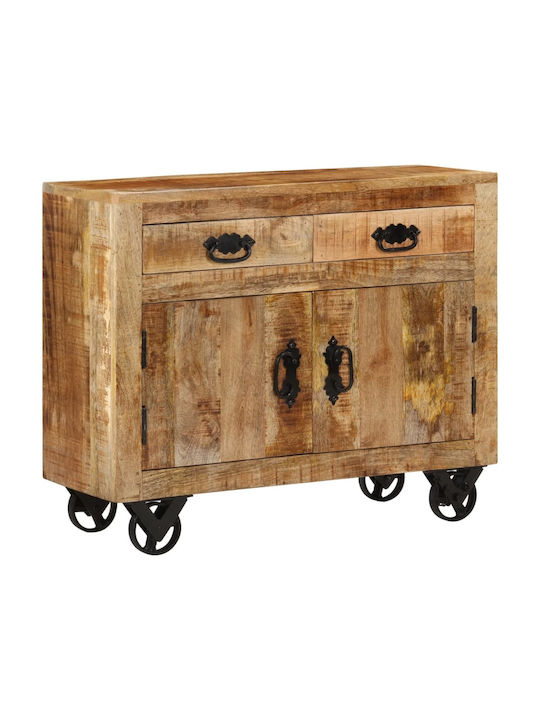 Sideboard made of Solid Wood with Drawers Brown 80x30x65cm