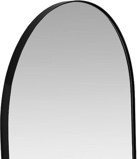 Andrea House Wall Mirror with Black Metallic Frame 70x60cm 1pcs