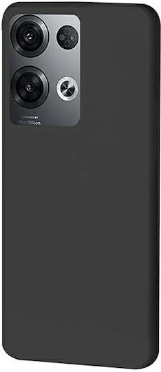 Beline Umschlag Rückseite Silikon Schwarz (Oppo Reno8 Pro)