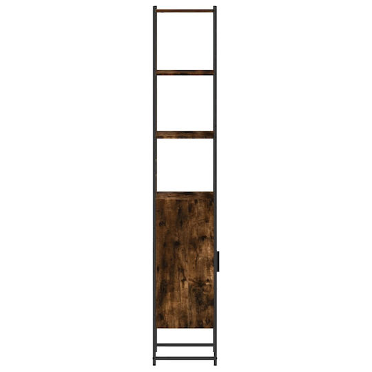 vidaXL Badezimmersäule Boden H33xB33xH185.5cm Eiche