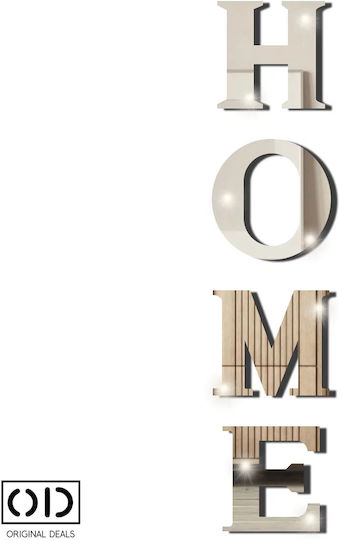 Self-Adhesive Mirror For Wall Stickers & Murals And Interior Design Premium Acrylic PVC Set Of 4 Letters Original Deals