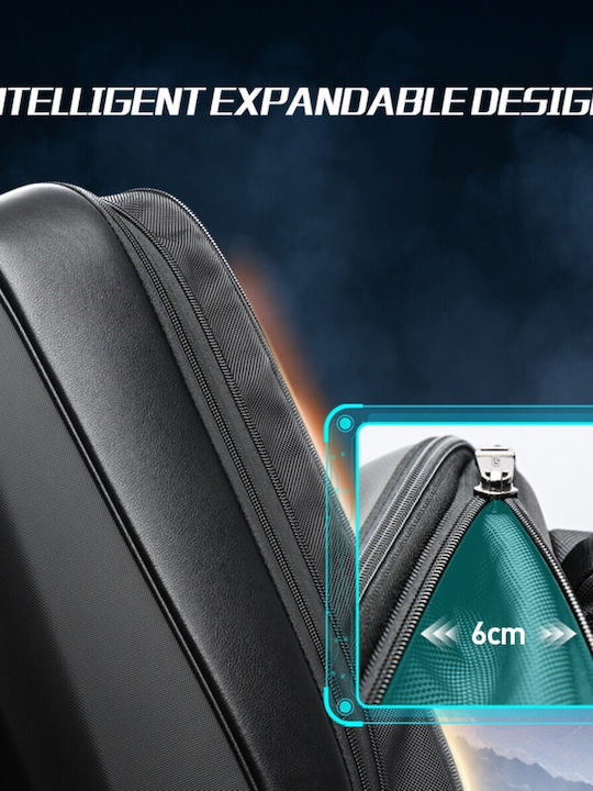 Bopai Αδιάβροχη Τσάντα Πλάτης για Laptop 15.6" με Θύρα USB σε Μαύρο χρώμα 61-122579