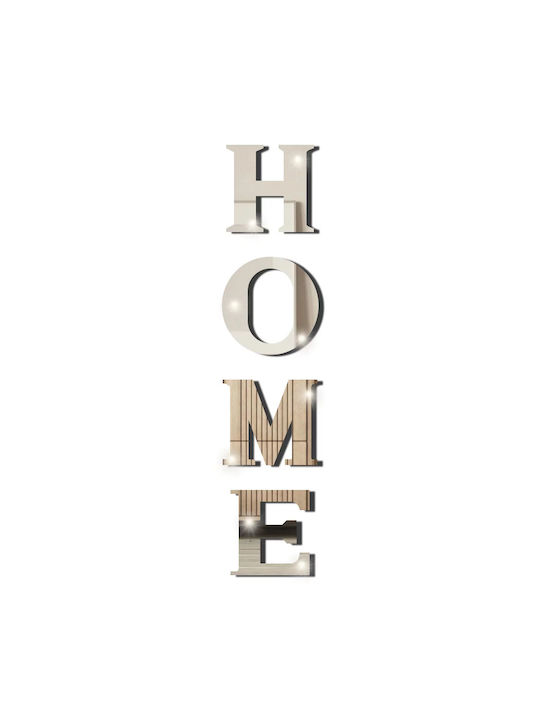 Self-adhesive Mirror For Home Decor And Interior Design, Premium Acrylic Pvc, Set Of 4 Letters, Original Deals