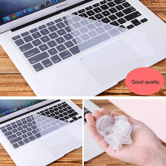 Αυτοκόλλητο Πληκτρολογίου Laptop Keyboard Protective Film, Transparent Silicone, Reusable, Universal Size, 13 x 31 cm