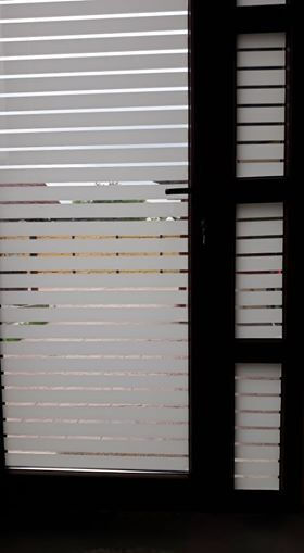 Decorative Window Film, Sun Protection Sticker, 60 X 200 Cm, 1 X 2 Cm Stripes, Original Deals