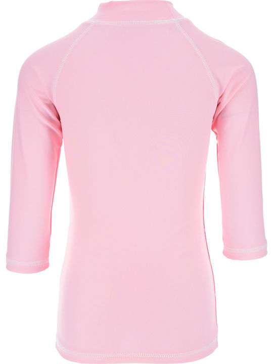 Superheroes Kids Swimwear Rashguard Pink