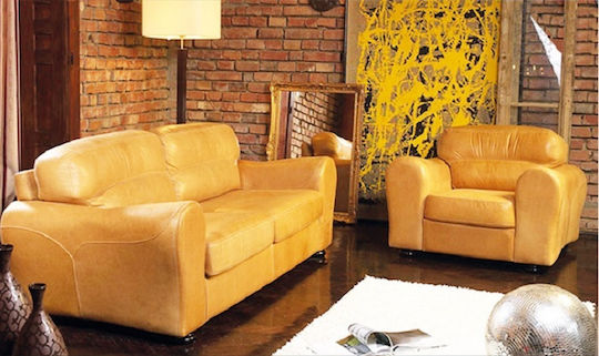 Țesătură pentru Mobilier Piele ecologică 50x138buc Yellow