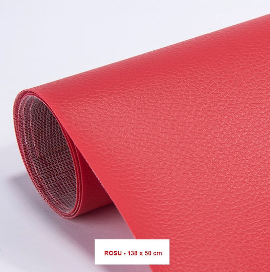 Upholstery Fabric Artificial Leather 50x138cm Red
