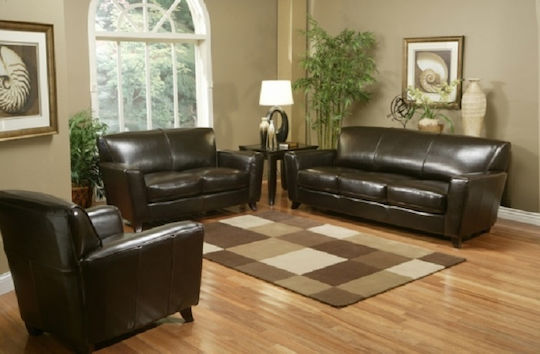 Țesătură pentru Mobilier Piele ecologică 50x138buc Dark Brown