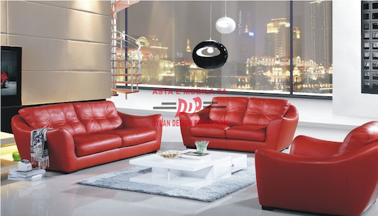 Upholstery Fabric Artificial Leather 50x138cm Red