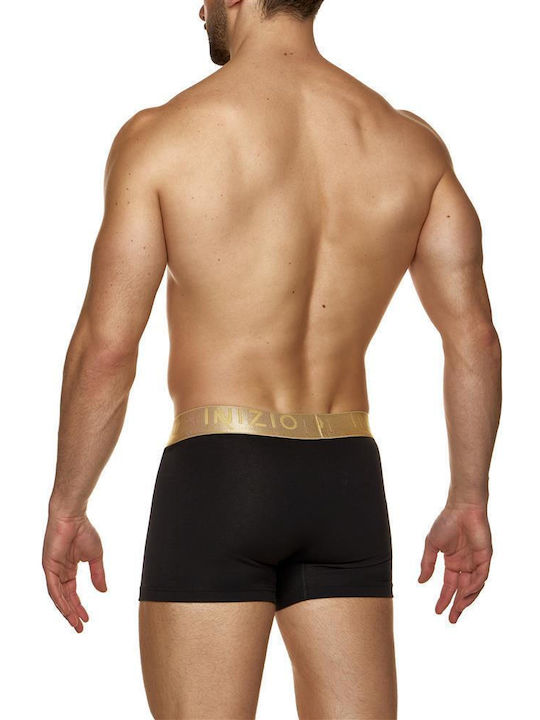 Мъжки боксерки BLACK/GOLD 1Опаковка